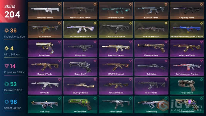 Eu-Europe | Arcane Bundle | Onimaru Kunitsuna | Champions 2023 Vandal | Champions 2024 Phantom | 204 Skins | Level 508 | Full Acces