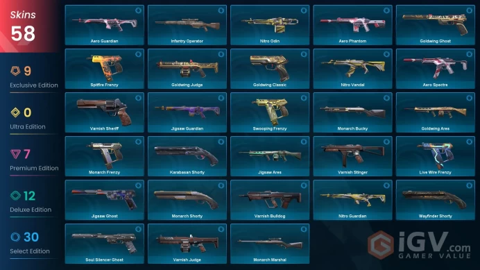 EU [ 58 TOP SKINS + 4 KNIFE ] Ayakashi Phantom + Prelude to Chaos Vandal + Prime//2.0 Karambit + Recon Balisong / full acces