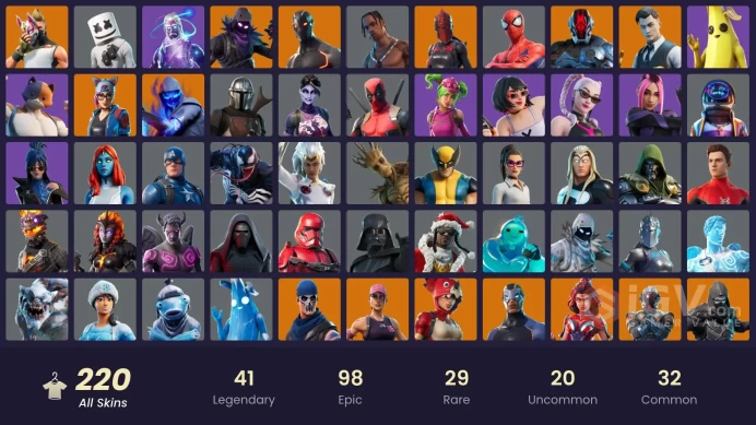 PC/PSN/Xbox/Nintendo 220 skins | OG STW | Galaxy | Travis Scott | Eon | Astro Jack | Rogue Agent | Fusion | Catalyst | Snap | Piccolo | Spectra