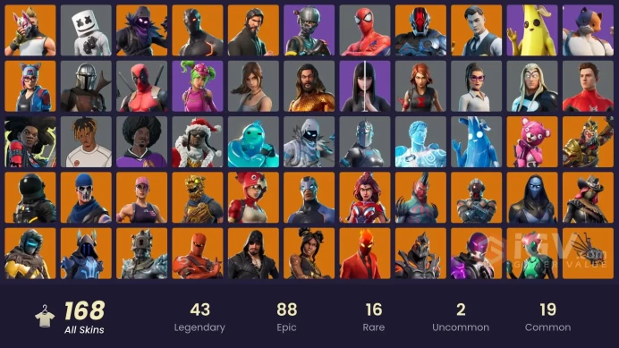 PC/PSN/Xbox/Nintendo 168 skins | OG STW | The Reaper | Elite Agent | Huntmaster Saber | Gold Midas | Gold Brutus | Clutch | Grind | Rogue Agent
