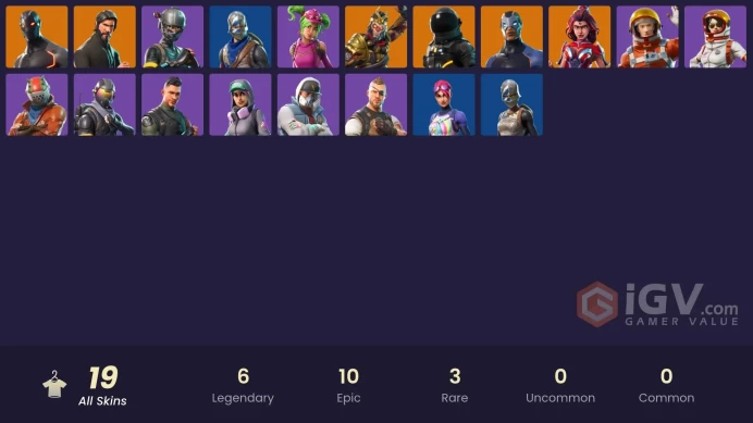 [PC/PSN/XBOX] 19 skins | The Reaper | Blue Squire | Royale Knight | Elite Agent | Rogue Agent | Dark Voyager | Omega | Valor | Wukong | Abstrak