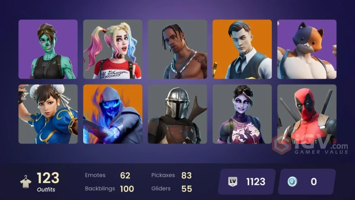 PC/PSN/Xbox/Nintendo 123 skins | Travis Scott | Unchained Ramirez | Astro Jack | Gold Midas | Gold Brutus | Aura Analyzer | Spirit Sniper | Phan