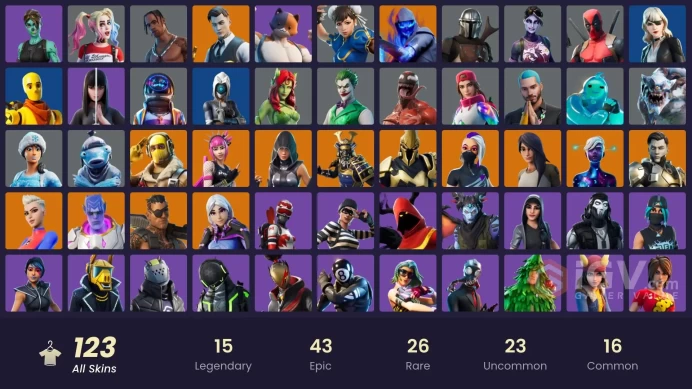 PC/PSN/Xbox/Nintendo 123 skins | Travis Scott | Unchained Ramirez | Astro Jack | Gold Midas | Gold Brutus | Aura Analyzer | Spirit Sniper | Phan