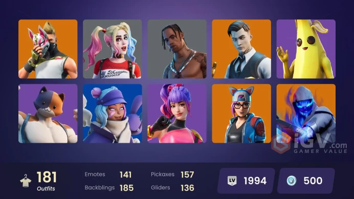 PC/PSN/Xbox/Nintendo 181 skins | Travis Scott | Tart Tycoon | Laught Ip Up | Point It Out | Gold Midas | Gold Meowscles | Gold Brutus | World Wa