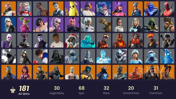 PC/PSN/Xbox/Nintendo 181 skins | Travis Scott | Tart Tycoon | Laught Ip Up | Point It Out | Gold Midas | Gold Meowscles | Gold Brutus | World Wa
