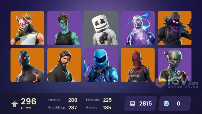 [XBOX/Switch/PC] 296 skins | OG STW | Galaxy | Honor Guard | The Reaper | Neo Versa | Elite Agent | Gold Midas | Gold Brutus | Gold Meowscles 