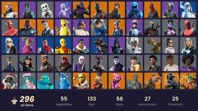 [XBOX/Switch/PC] 296 skins | OG STW | Galaxy | Honor Guard | The Reaper | Neo Versa | Elite Agent | Gold Midas | Gold Brutus | Gold Meowscles 