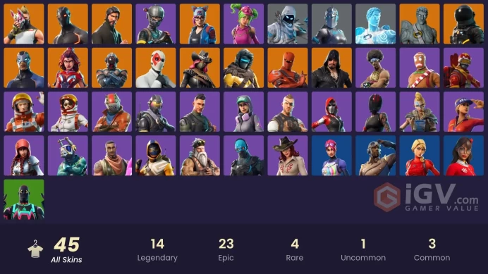 [PSN/XBOX/PC] 45 skins | The Reaper | Elite Agent | Rogue Agent | Zenith | Love Ranger | Drift | Lynx | Wild Card | Carbide | Valor | Blackheart