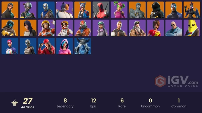 [PSN/XBOX/PC] 27 skins | The Reaper | Blue Squire | Royale Knight | Elite Agent | Love Ranger | Carbide | Lynx | Gear Specialist Maya | Zenith |