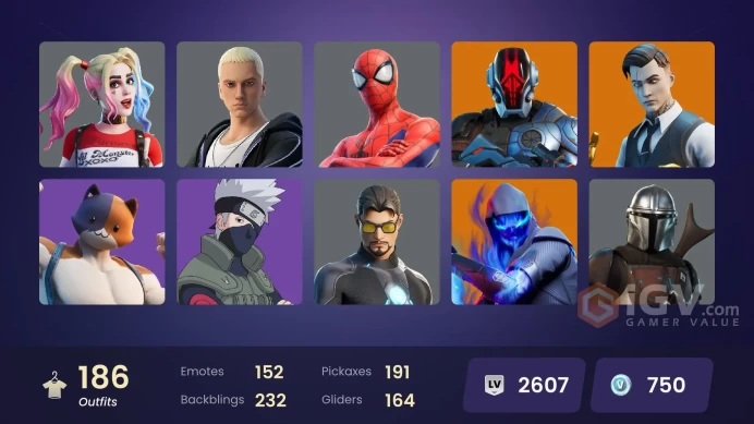 [PSN/XBOX/PC] 187 skins | Gold Midas | Gold Brutus | Gold Meowscles | Naruto Uzumaki | Prodigy | Snake Eyes | Blue Striker | Carbon Commando
