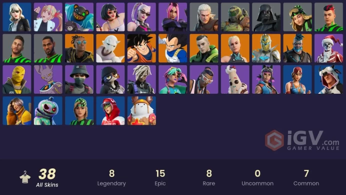 [ALL PLATFORMS]-38 Skin-Dragon Balls-FFC ALL SET-FULL ACCESS-