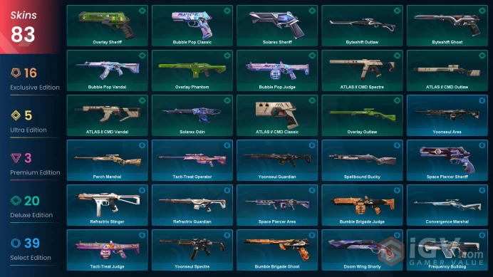 EU [ 83 TOP SKINS +  5 KNIFE ] Phaseguard Vandal + Protocol 781-A Phantom + Nocturnum Phantom + Kuronami Vandal / full acces
