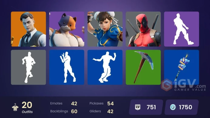 PSN/XBOX/PC- 19 skins | Gold Midas | Tart Tycoon | Gear Specialist Maya | Psylocke | Deadpool | Chun-Li | Skye | Brutus | Stoneheart | Isabelle