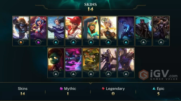 【TR 】Level 36    28 Champ/ 14 Skins   Full Access  High Quality Account  Instant Delivery️