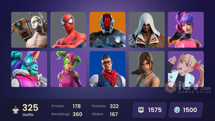[ALL PLATFORMS]-312 Skin- 307 Pickaxes-Take The L-Arcane Vi- Ezio Auditore-Iron Man Mk 45-TB3-Iron Man Zero-Psycho Bandit-FULL ACCESS-