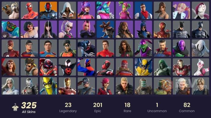 [ALL PLATFORMS]-312 Skin- 307 Pickaxes-Take The L-Arcane Vi- Ezio Auditore-Iron Man Mk 45-TB3-Iron Man Zero-Psycho Bandit-FULL ACCESS-