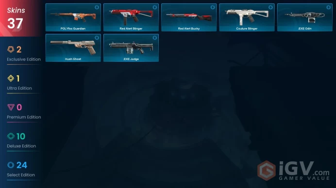 EU | Valorant Account | 37 Skins | Elderflame Vandal | Hivemind Sword | Kingdom Knife | Kingdom Phantom | Ruin Shorty