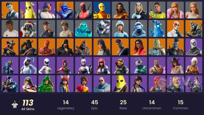 [Code 9689] [PC] 113 skins | Gold Brutus | Gold Midas | Fixer | Hybrid | Wild Card | Dire | Omegarok | Deadfire | Gear Specialist Maya | Spectra