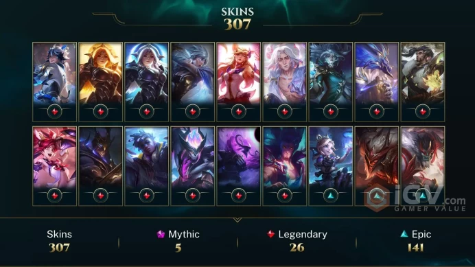 EUW -(S16) DIAMOND 4 - 172 Champ - 307 Good Skins(2 Ultimate, 5 Mythic, 26 Legendary, 141 Epic)  - 63K BE-FULL ACCES - LIFETIME WARRANTY - CHEAP