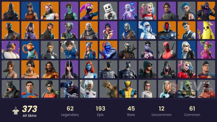 [PC/NIN] 373 skins | OG STW | Black Knight | Galaxy | IKONIK | The Reaper | Glow | Surf Strider | Royale Knigh | Merry mint axe | Mako 