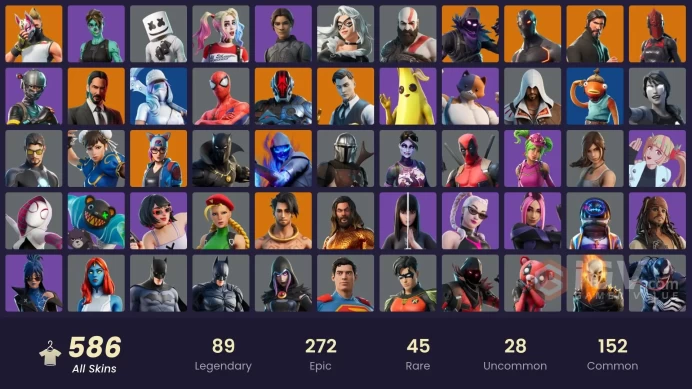 [PC/XBOX/NIN] 586 skins | Rogue Spider Knight | The Reaper | Elite Agent | Astro Jack | Gold Kratos | Gold Midas | Leviathan axe