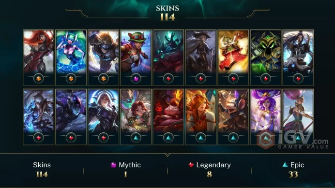 EUW 117 Skins 172 Champs | High Noon Ashe | Three Honors Shen | FPX Malphite | Playmaker Lee Sin | Definitely Not Blitzcrank | L3958