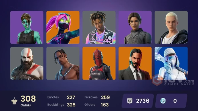 [PC/PSN/XBOX/NIN] 308 skins | OG STW | Travis Scott | Unchained Ram | Gold Brutus | Gold Kratos | Gold Midas | Victor Elite | Leviathan axe