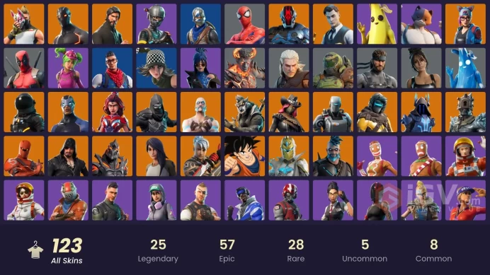 123 skins | The Reaper | Blue Squire | Royale Knight | Elite Agent | Blue Team Leader | Gold Midas | Point Patroller | Subzero Cryptic | 300 VB