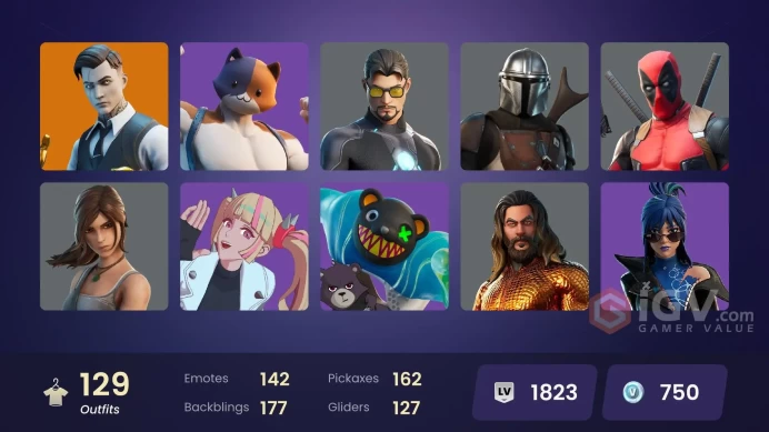 [PC/PSN/XBOX/Nintendo] 129 skins F/A : Lara Croft | Gold Midas | Sultura | Point Patroller | Trilogy | Cloud Striker | Fixer | Alli
