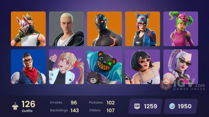 126 skins | Omega | Blue Team Leader | Cloud Striker | Subzero Cryptic | Vivi Chroma | Trilogy | Lina Scorch | Interceptor | Blue Striker