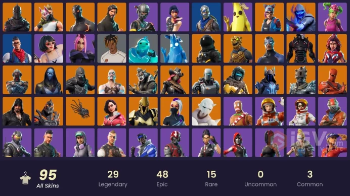 94 skins | Black Knight | The Reaper | Elite Agent | Take The L | Floss | Blue Squire | Royale Knight | Reaper | Ride The Pony | Snowflake