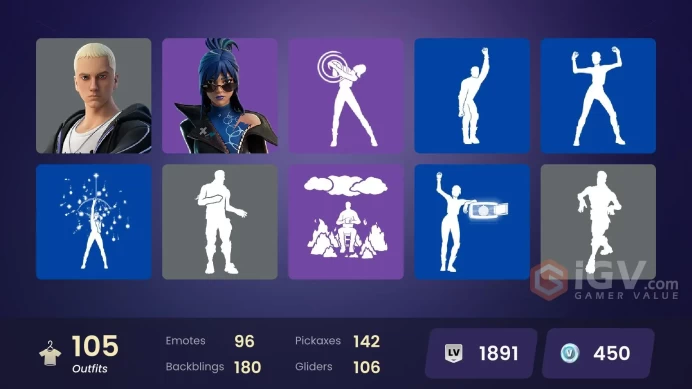 105 skins | Omegarok | Zeus | Peter Griffin | Spectra Knight | Hades | Optimus Prime | Kado Thorne | Valeria | Era | Poseidon | Darth Maul