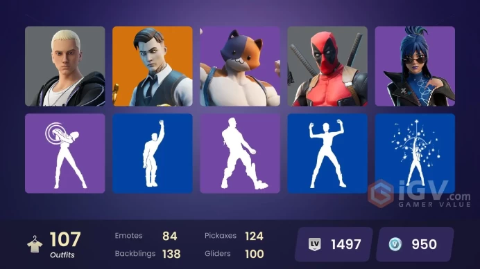 107 skins | Omegarok | Hybrid | Optimus Prime | Fade | Peter Griffin | Gear Specialist Maya | Spectra Knight | Renzo the Destroyer | Kado Thorne
