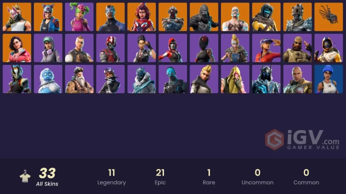 32 skins | Blue Team Leader | Drift | The Prisoner | Rox | Valor | Carbide | The Visitor | Lynx | Ragnarok | Zenith | Sentinel | Enforcer