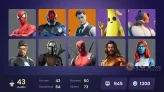 43 skins | Gold Midas | Hybrid | Fade | Gear Specialist Maya | The Foundation | Blackheart | Ronin | Mandalorian | Storm | Deadpool | Tony Stark