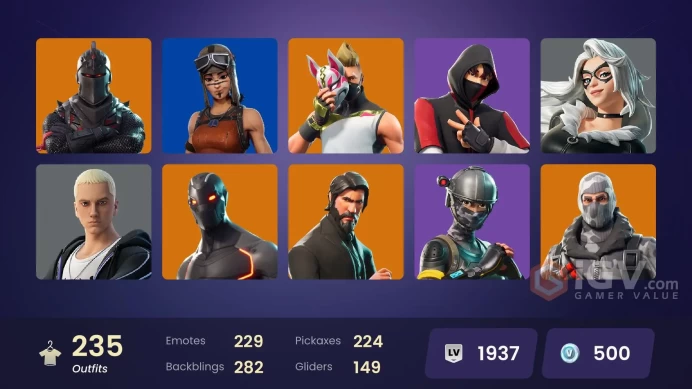 25 skins | Take The L | Blue Squire | Royale Knight | Ride The Pony | Snowflake | Gold Midas | Fade | Gear Specialist Maya | Calamity | Mira