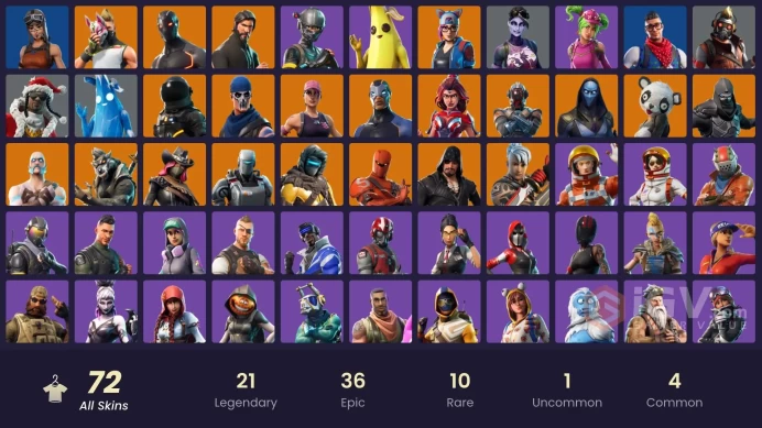 72 skins | The Reaper | Elite Agent | Take The L | Omega | Ride The Pony | Mako | Snowflake | Renegade Raider | Blue Team Leader | Prodigy