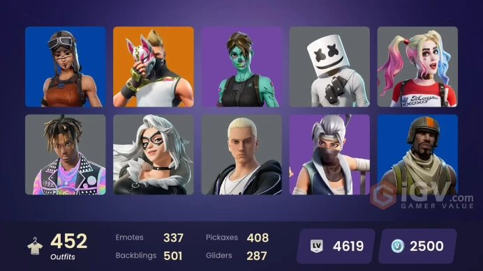 [ALL PLATFORMS]-450 Skin-OG STW-Aerial Assault Trooper-Renegade Raider-Psycho Bandit-John Wick-Skull Trooper -Sofia-Nemia-Marshmello-FULL ACCESS