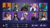 77 skins | The Cube Queen | Joey | Snap | Kymera | Malik | Torin | The Foundation | Predator | Paradigm (Reality-659) | Menace | Ronin | Twyn