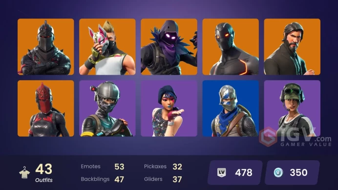 [Code 9711] [PC] 43 skins | OG STW | Black Knight | Sparkle Specialist | The Reaper | Blue Squire | Royale Knight | Elite Agent | Blue Team Lead
