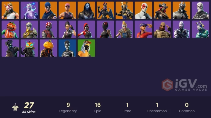 [Code 9603] [PC] 27 skins | OG STW | Galaxy | Wild Card | Drift | Omen | Ravage | Spider Knight | Musha | Calamity | Rook | Sanctum | Wingman | 