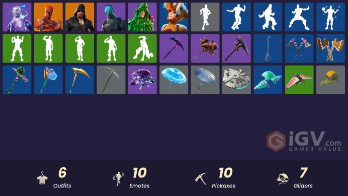 [Code 9598] [PC] 6 skins | Galaxy | Hybrid | Blackheart | Lt. Evergreen | Cobalt | Wooly Warrior | Galactic Disc | Arroyo Pack | Mutiny | The Si