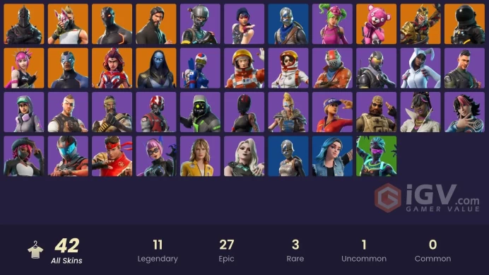[Code 9637] [PC] 42 skins | Black Knight | Sparkle Specialist | The Reaper | Blue Squire | Royale Knight | Elite Agent | Rogue Agent | Dark Voya