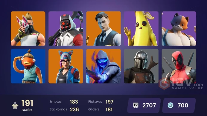 (PC PSN XBOX) 191 skins | Double Helix | Gold Brutus | WORLD CUP | Gold Midas | Hybrid | The Ice King | Joey | Dire | The Ageless | Kymera | Zen