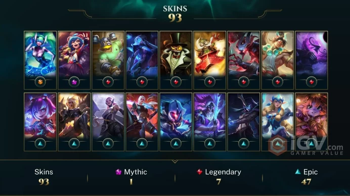 EUW / IRON 1(54LP) / 135 Champ / 93 Good skins / 22.8K BE / 2.110 RIOT POINTS /  SAFETY / LIFETIME WARRANTY/FULL ACCES / CHEAP