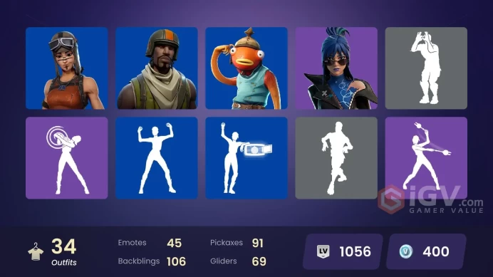  PC/XBOX  35 SKINS  Era  Valeria  Peter Griffin  Spectra Knight  Kado Thorne  400 VBUCKS  FJDJX 