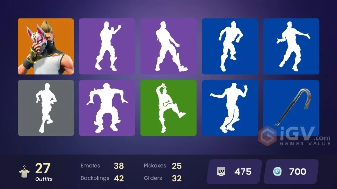 PC/XBOX 27 SKINS Drift Ragnarok Enforcer Blackheart Hybrid A.I.M. 700 VBUCKS FIogN
