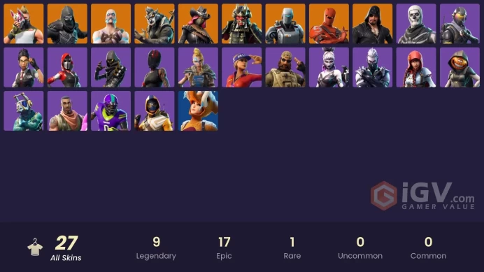 PC/XBOX 27 SKINS Drift Ragnarok Enforcer Blackheart Hybrid A.I.M. 700 VBUCKS FIogN