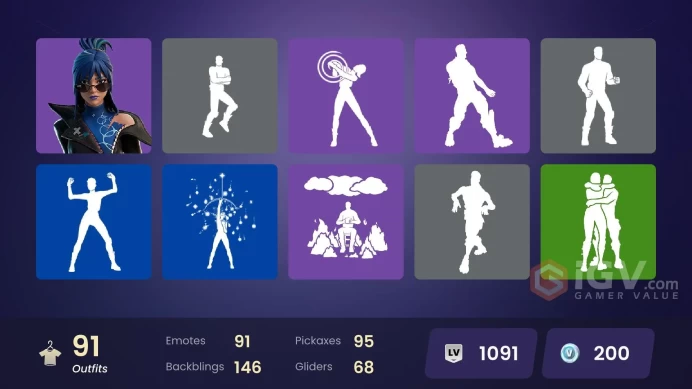 [ALL PLATFORMS]-90 Skin-60.000 V-BUCKS SPEND-KAWSPEELY-Remi-KAWS Skeleton-Thunder-FULL ACCESS-