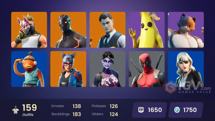 (PC PSN XBOX) 159 skins | OG STW | Gold Brutus | WORLD CUP | Gold Midas | Cloud Striker | Grind | Clutch | Tart Tycoon | Rogue Agent | Ravage | 